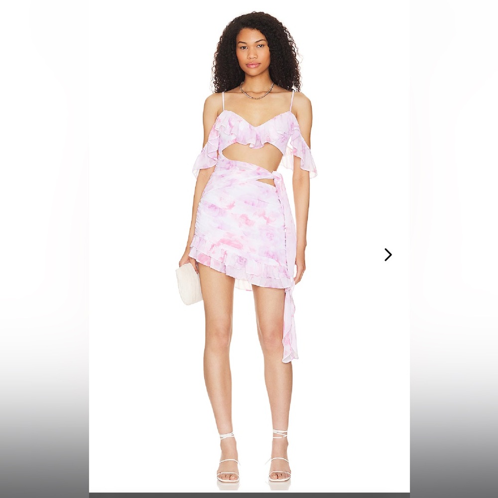 White Floral Mini Dress